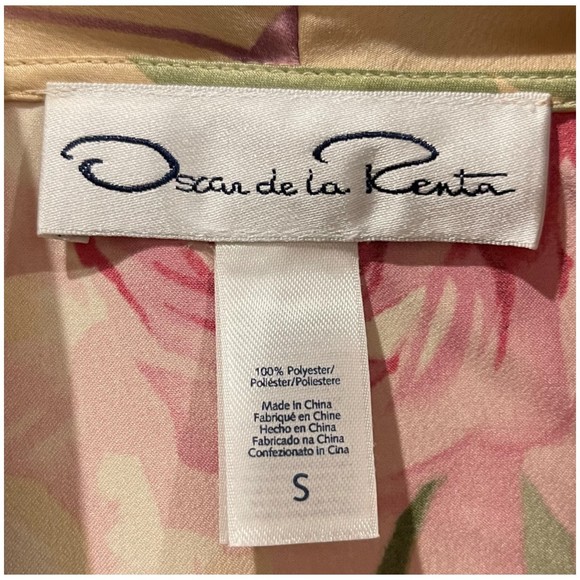 OSCAR DE LA RENTA Rare Floral Robe With Gown - Picture 3 of 5